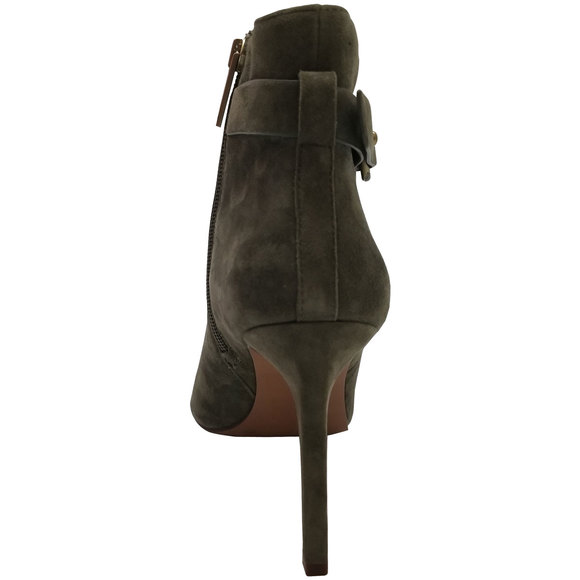 Bcbgeneration  Women Cassia Suede Peep Toe Booties Fatigue Green  9M - Picture 5 of 6